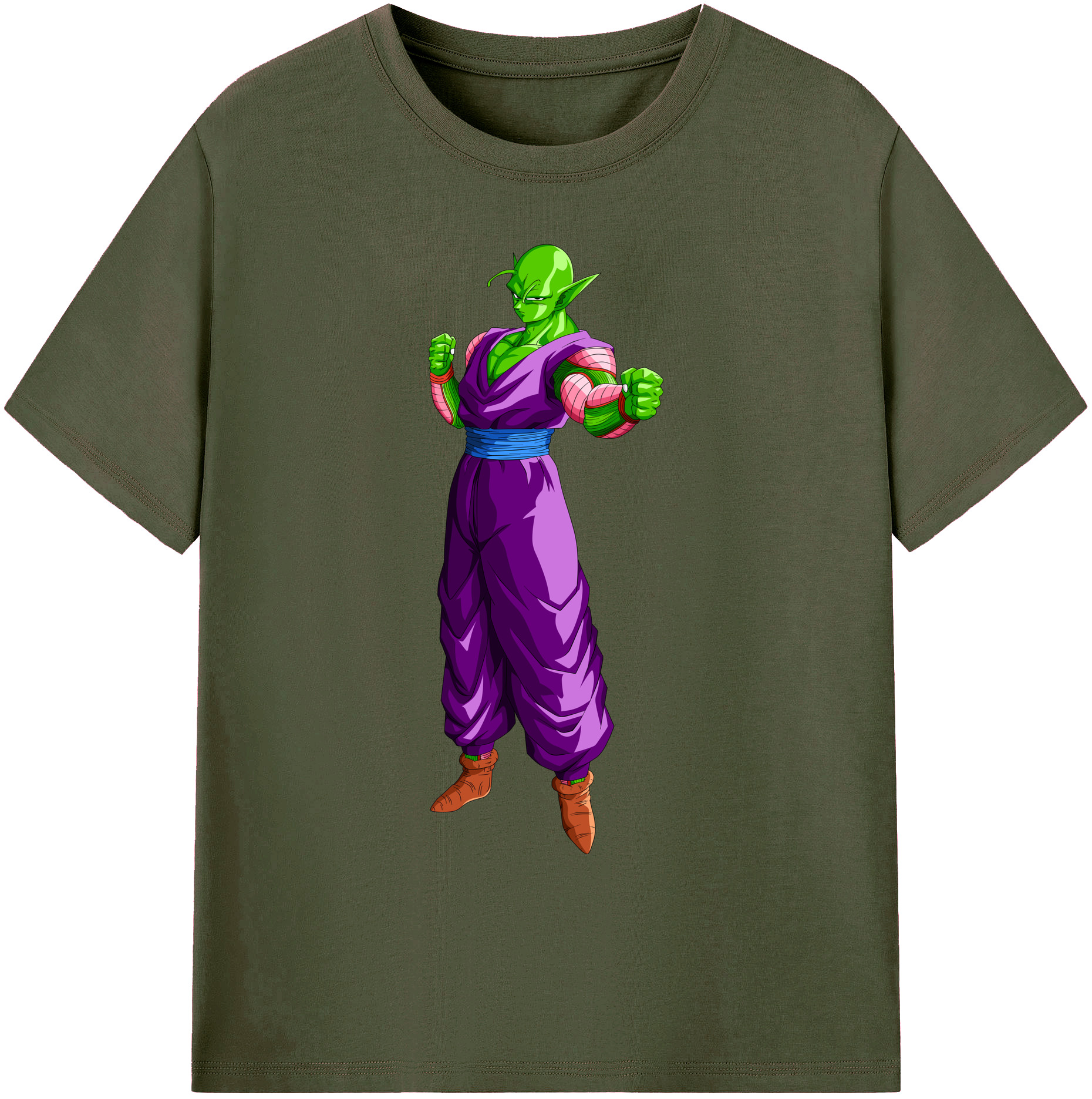 （画像用） ドラゴンボール ピッコロ DRAGON BALL Piccolo 綿100％ メンズ半袖Tシャツ｜肌触りやわらか＆通気性
